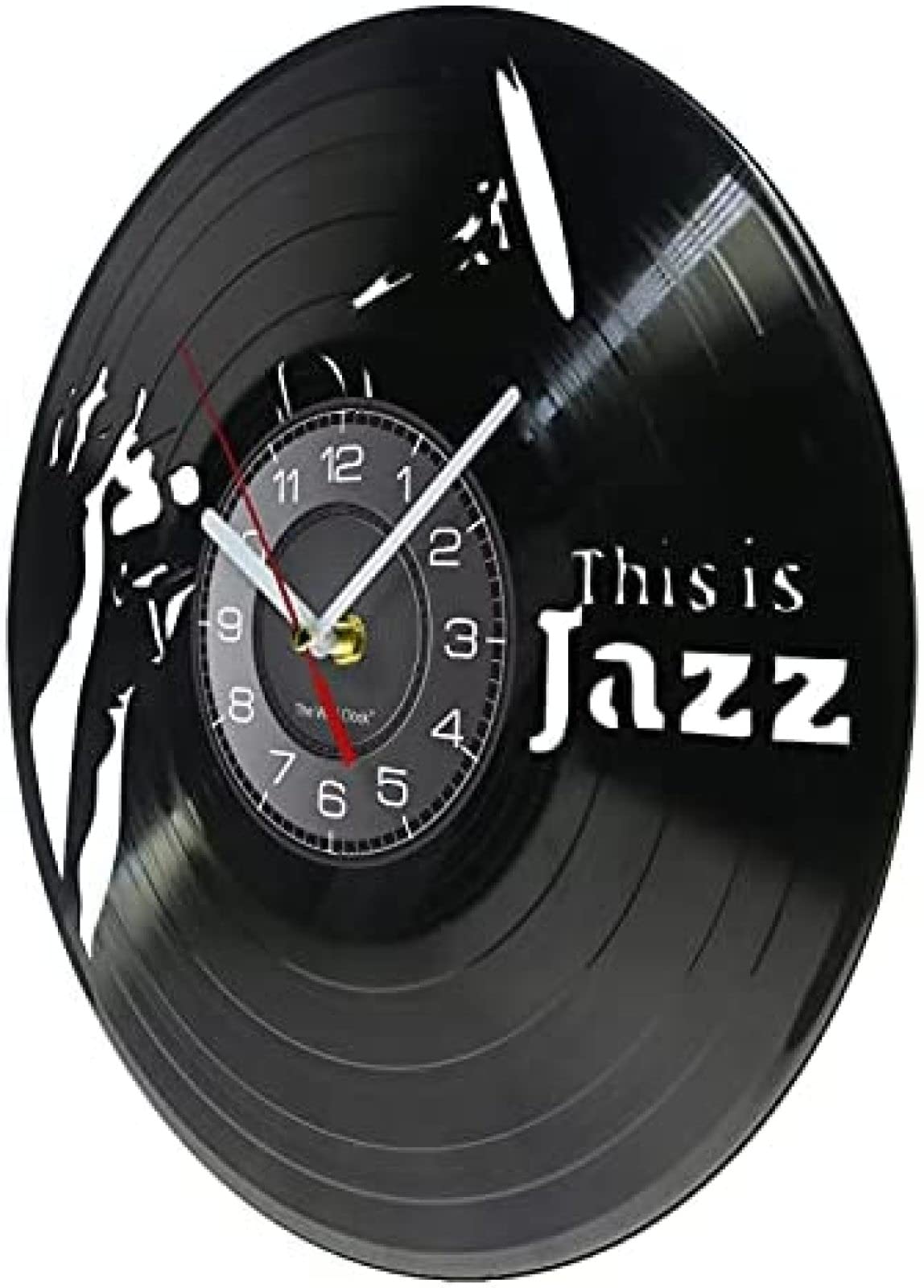 新品❗️Re_Vinyl ウォールクロック jazz Amazon.co.jp: 壁掛け時計 This Is Jazz Band Vinyl Record Crafts